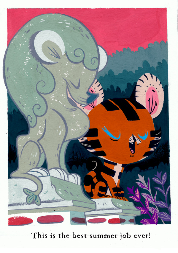Tigerbuttah Lives Outside A Museum